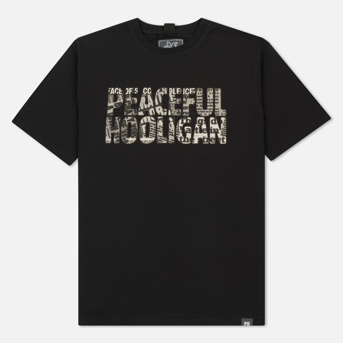 Peaceful Hooligan Мужская футболка Newspaper
