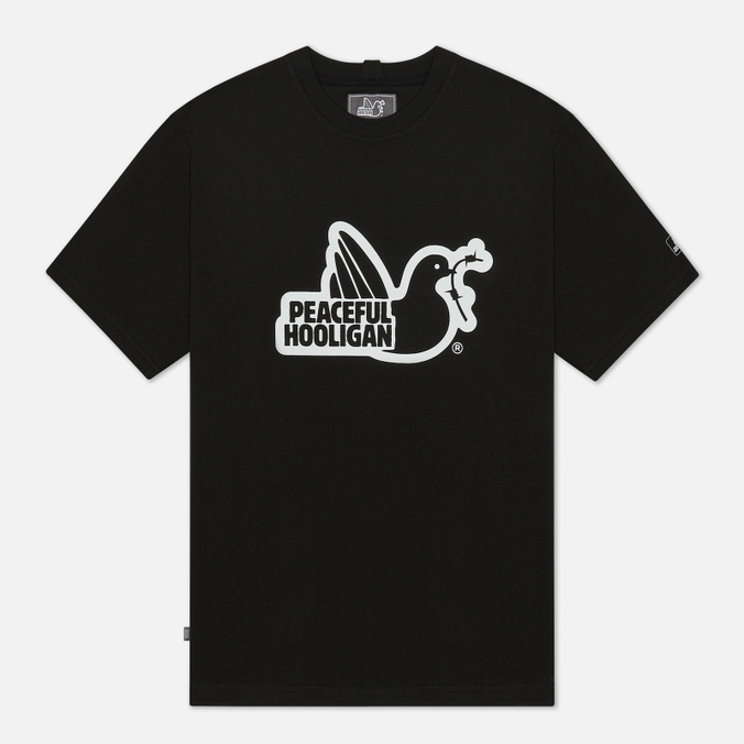 Мужская футболка Peaceful Hooligan, цвет чёрный, размер L EVERPHTEE009-BLK Outline Dove - фото 1