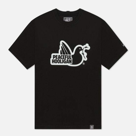 Мужская футболка Peaceful Hooligan Outline Dove Black