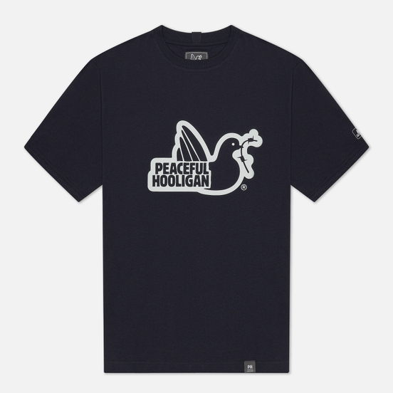 Мужская футболка Peaceful Hooligan Outline Dove Navy