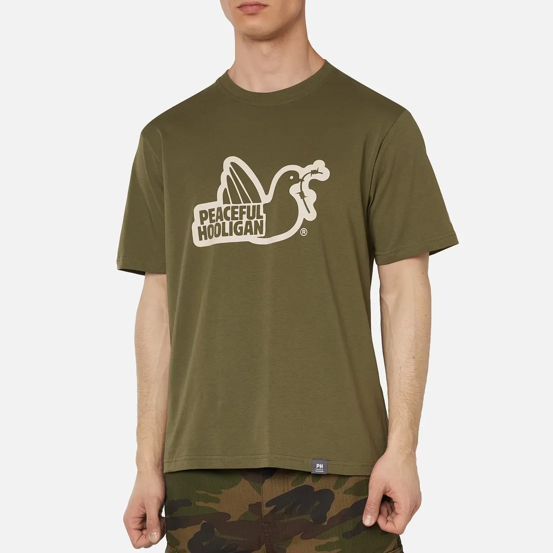 Peaceful Hooligan Мужская футболка Outline Dove