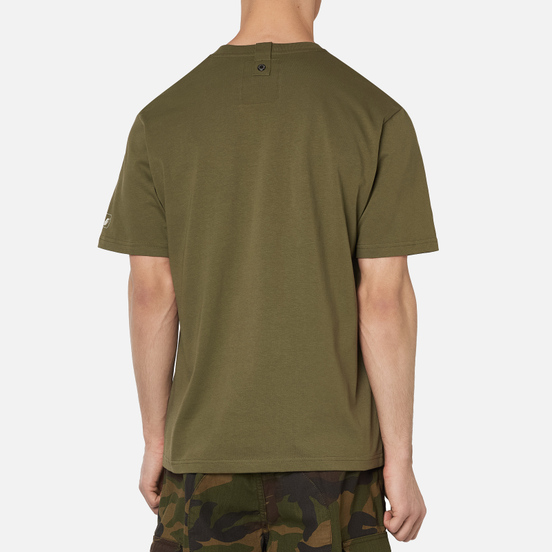 Мужская футболка Peaceful Hooligan Outline Dove Olive