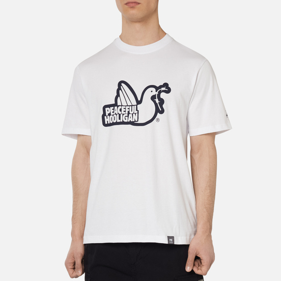 Мужская футболка Peaceful Hooligan Outline Dove White