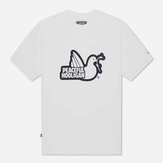 Мужская футболка Peaceful Hooligan Outline Dove White