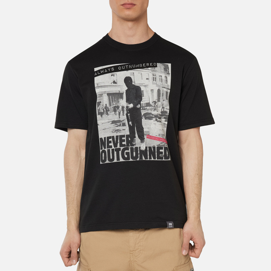 Мужская футболка Peaceful Hooligan Outnumbered Black