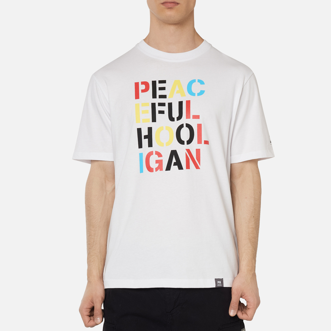Peaceful Hooligan Мужская футболка Stencil