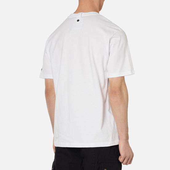 Мужская футболка Peaceful Hooligan Stencil White