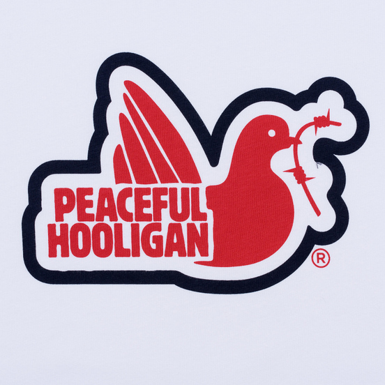 Мужская футболка Peaceful Hooligan Tridove White