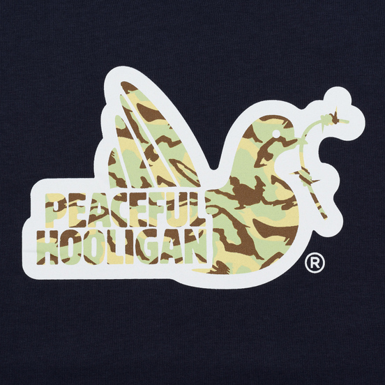 Мужская футболка Peaceful Hooligan Woodland Dove Navy