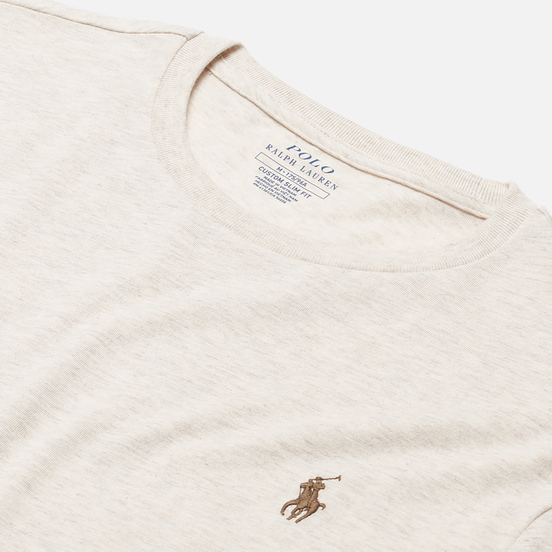Мужская футболка Polo Ralph Lauren Classic Crew Neck 26/1 Jersey American Heather