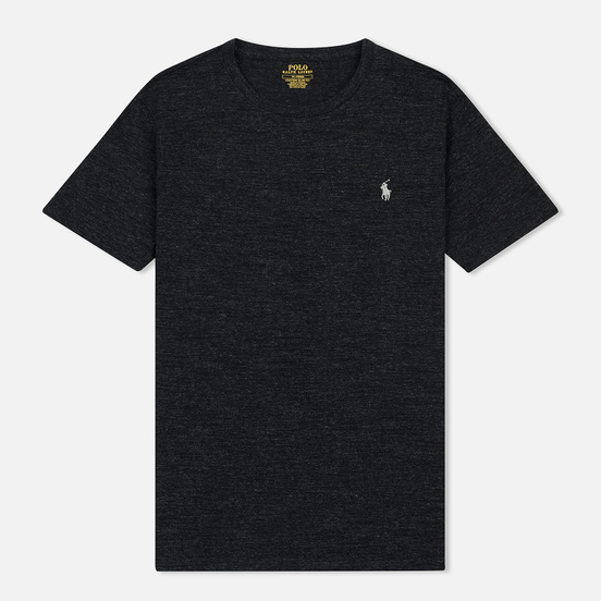 Мужская футболка Polo Ralph Lauren Classic Crew Neck 26/1 Jersey Black Marl Heather