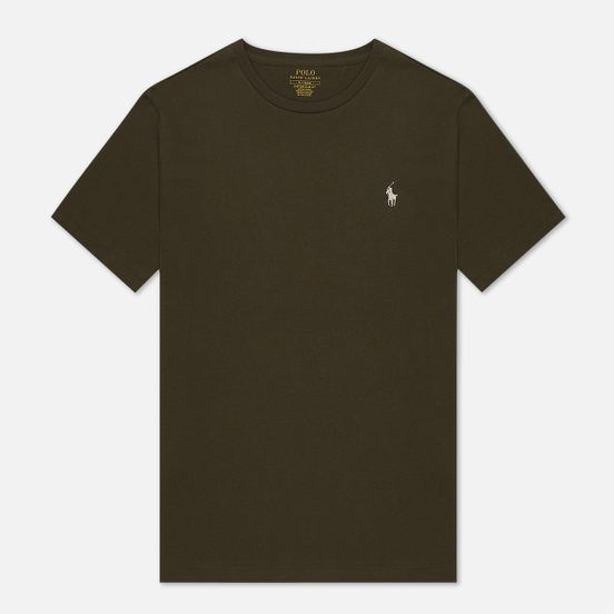 Мужская футболка Polo Ralph Lauren Classic Crew Neck 26/1 Jersey Defender Green