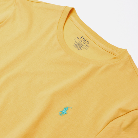 Мужская футболка Polo Ralph Lauren Classic Crew Neck 26/1 Jersey Empire Yellow