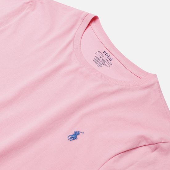 Мужская футболка Polo Ralph Lauren Classic Crew Neck 26/1 Jersey Pink