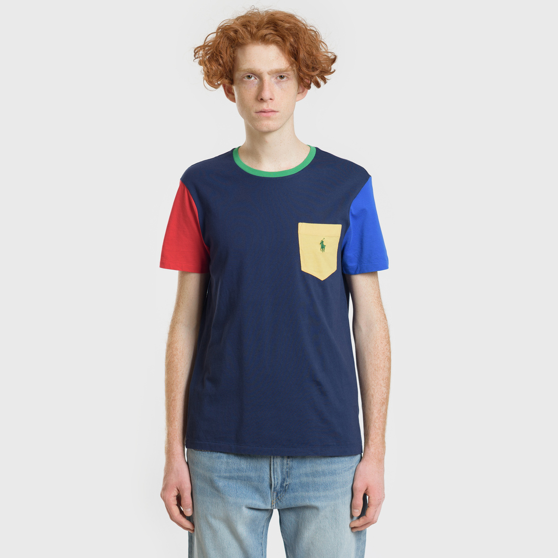 Polo Ralph Lauren Мужская футболка Contrast Panel Sleeve Pocket