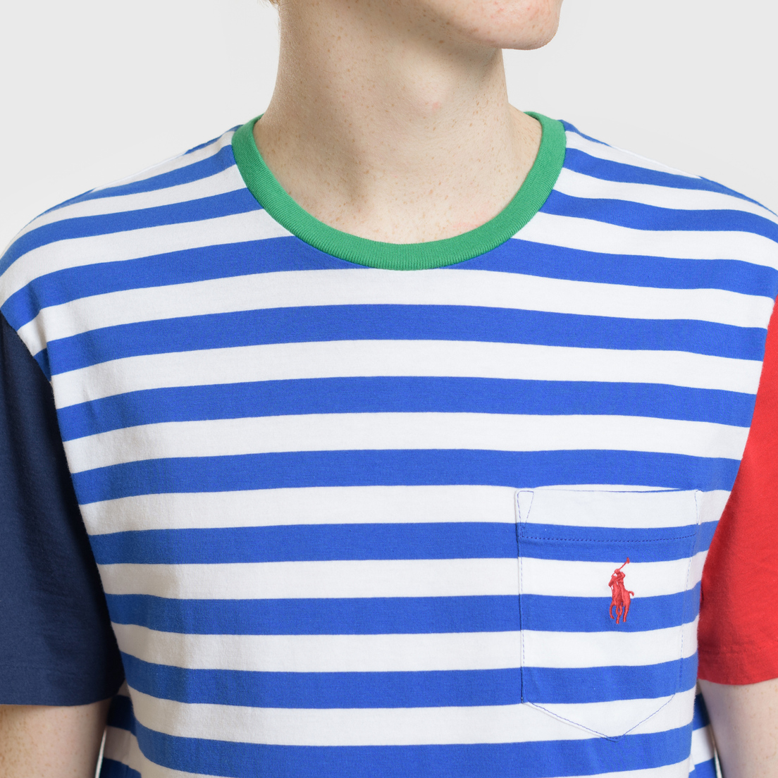 Polo Ralph Lauren Мужская футболка Contrast Stripe Sleeve Pocket