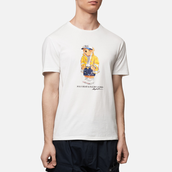 Мужская футболка Polo Ralph Lauren CP-93 Polo Bear White