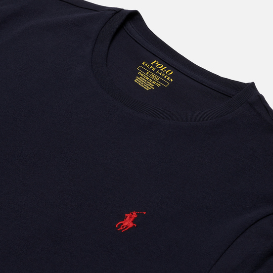 Мужская футболка Polo Ralph Lauren Custom Fit Crew Neck 26/1 Jersey Ink