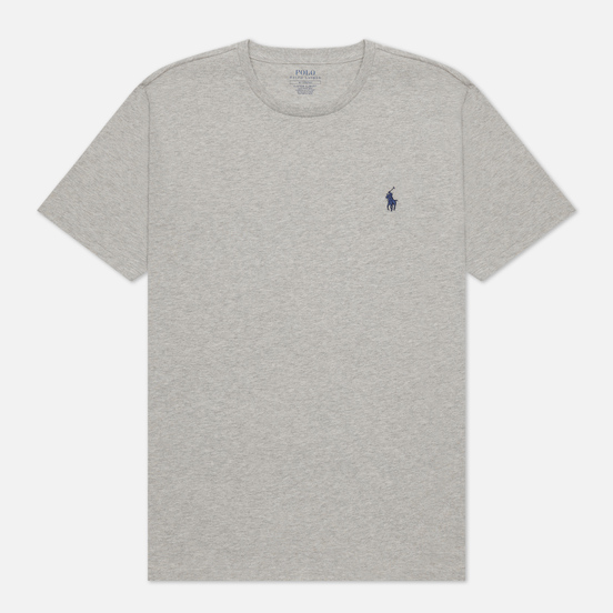 Мужская футболка Polo Ralph Lauren Custom Fit Crew Neck 26/1 Jersey New Grey Heather