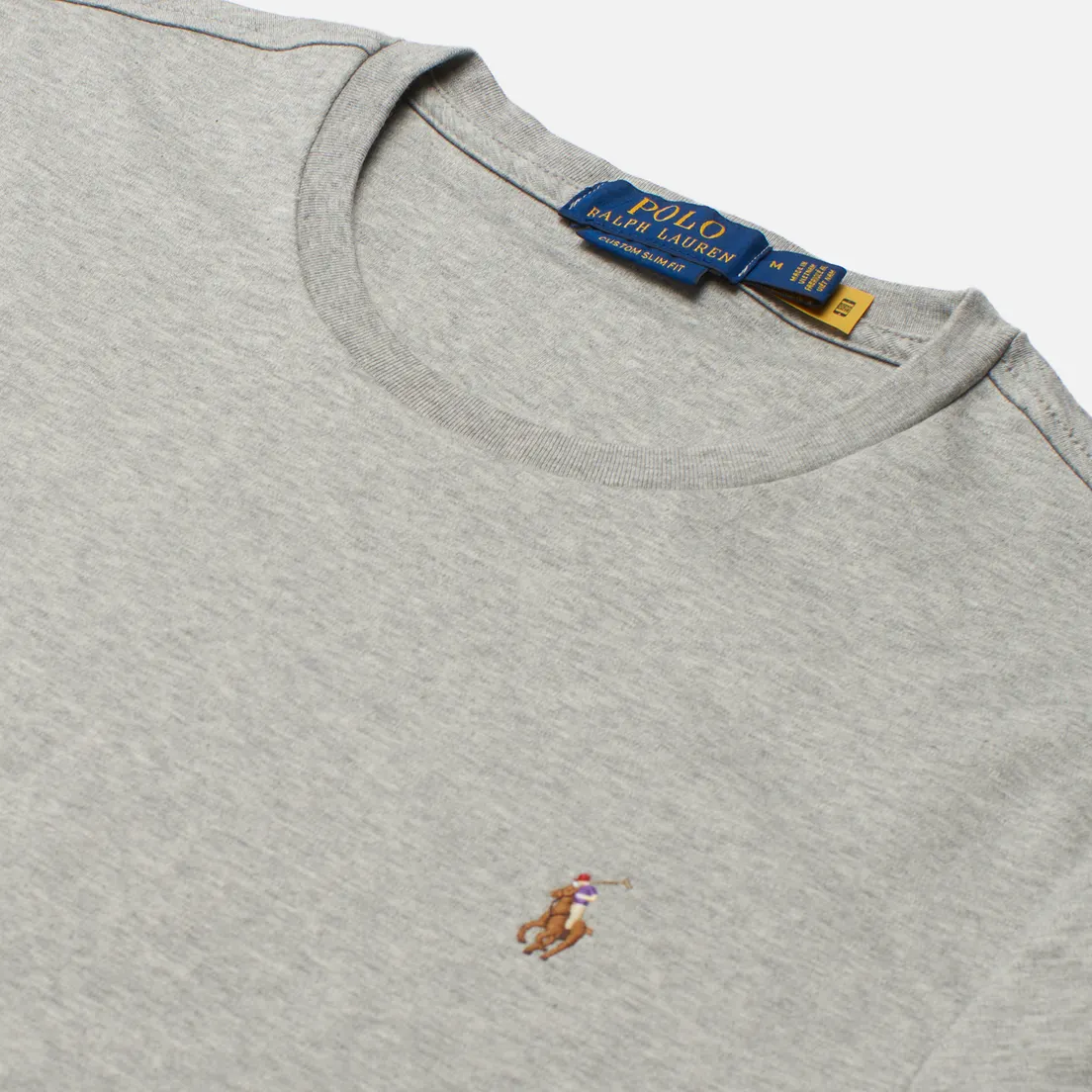 Polo Ralph Lauren Мужская футболка Custom Slim Fit Interlock