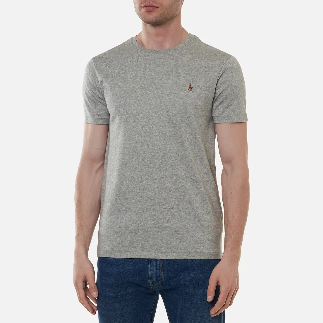 Polo Ralph Lauren Мужская футболка Custom Slim Fit Interlock