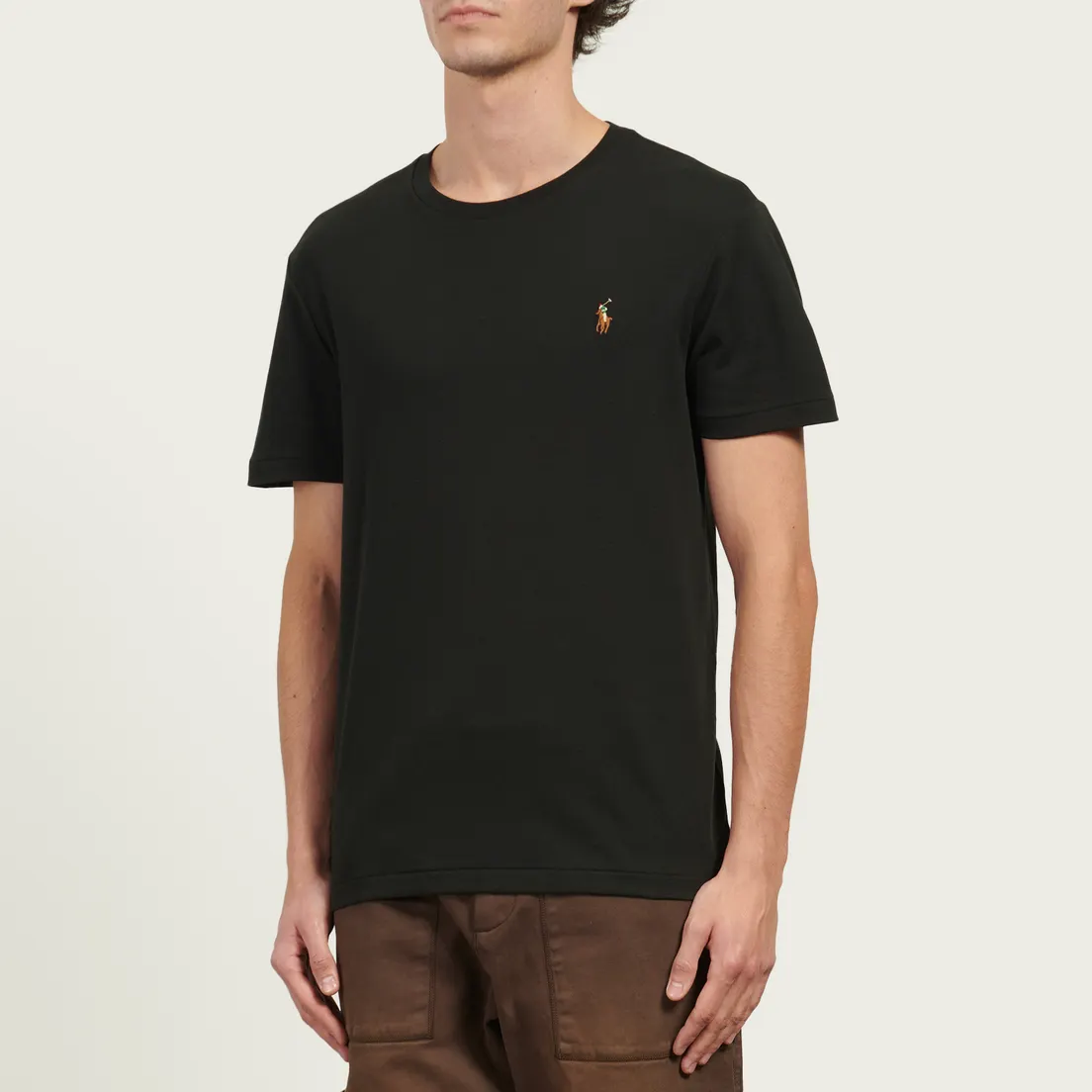 Polo Ralph Lauren Мужская футболка Custom Slim Fit Interlock