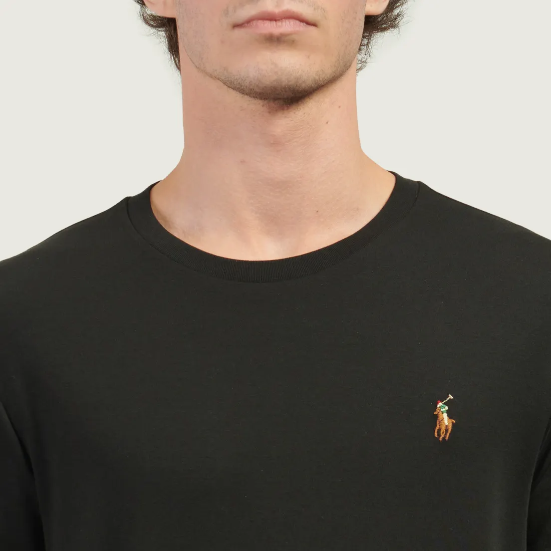 Polo Ralph Lauren Мужская футболка Custom Slim Fit Interlock
