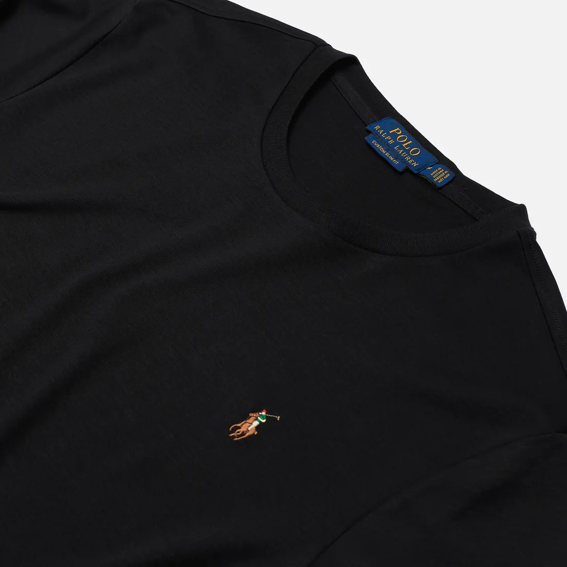 Polo Ralph Lauren Мужская футболка Custom Slim Fit Interlock