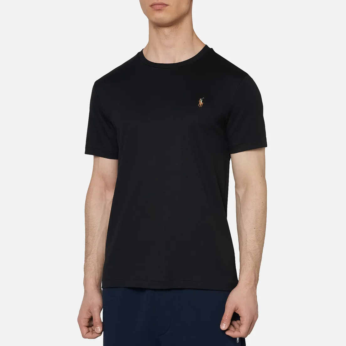 Polo Ralph Lauren Мужская футболка Custom Slim Fit Interlock