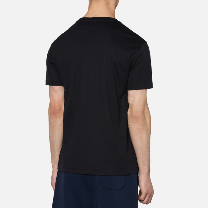 Мужская футболка Polo Ralph Lauren, цвет чёрный, размер XXL 710-740727-001 Custom Slim Fit Interlock - фото 4