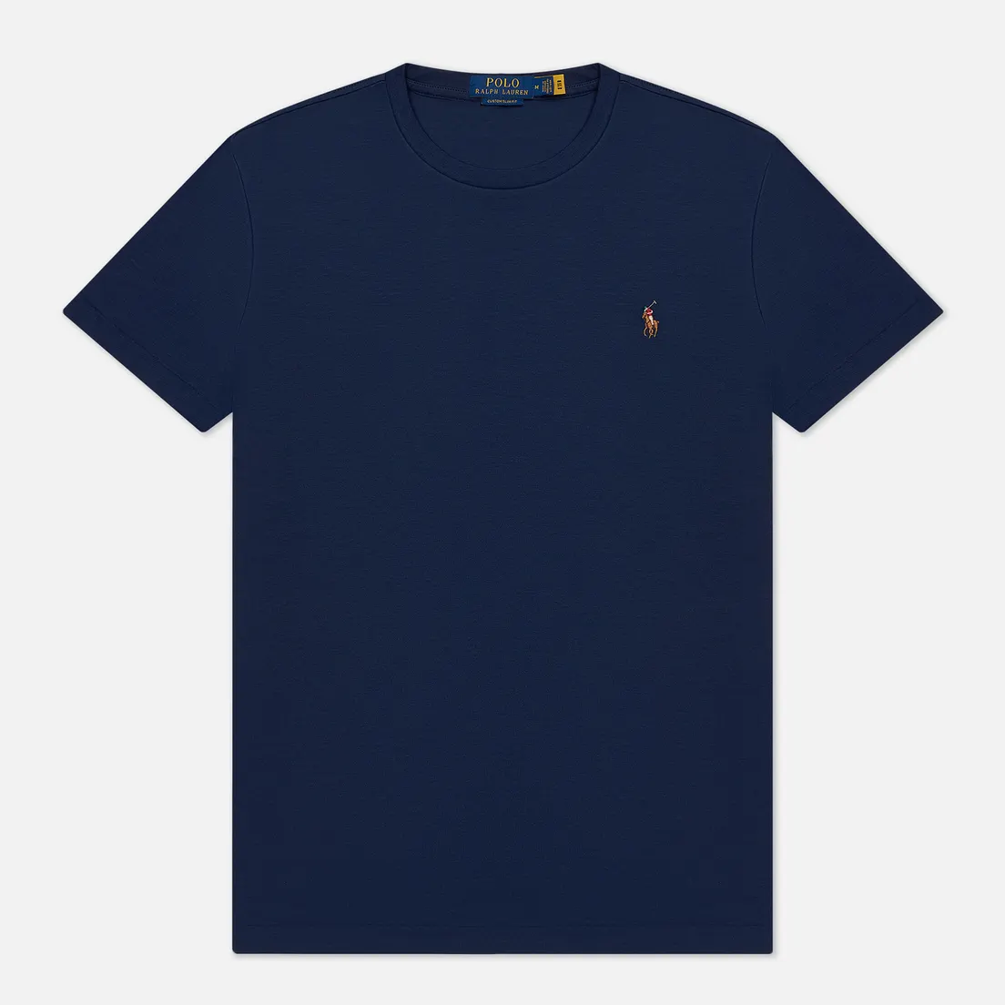 Polo Ralph Lauren Мужская футболка Custom Slim Fit Interlock