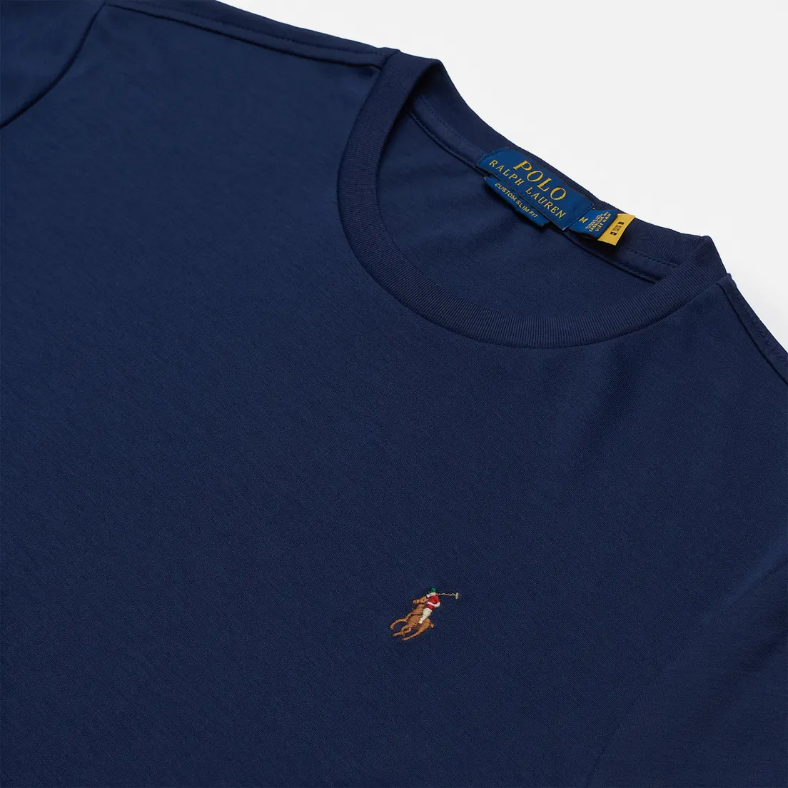 Polo Ralph Lauren Мужская футболка Custom Slim Fit Interlock