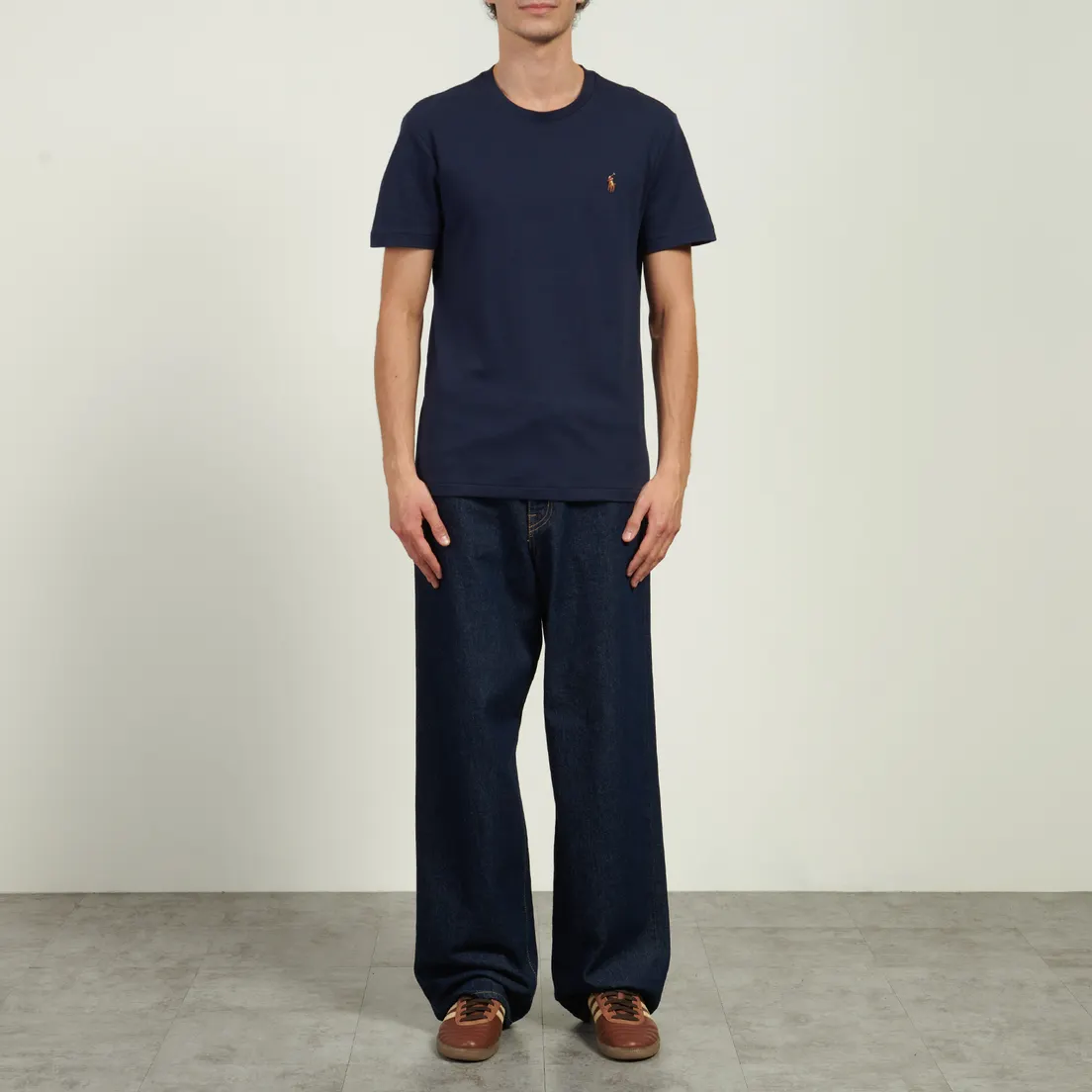 Polo Ralph Lauren Мужская футболка Custom Slim Fit Interlock