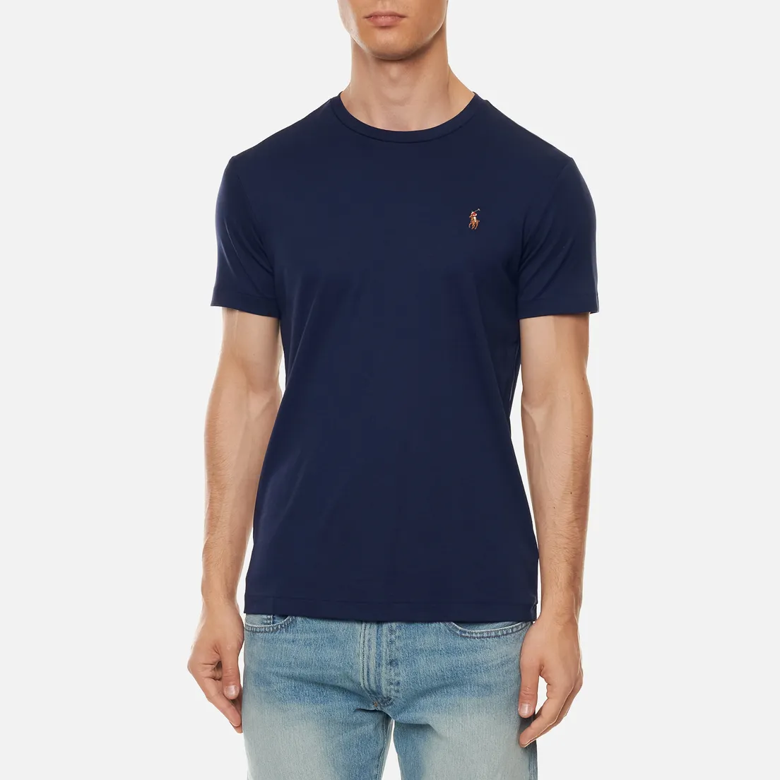 Polo Ralph Lauren Мужская футболка Custom Slim Fit Interlock