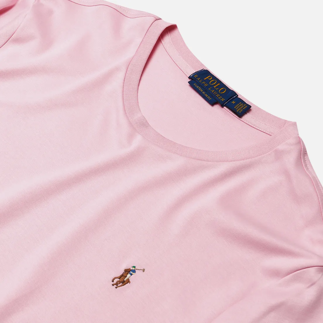 Polo Ralph Lauren Мужская футболка Custom Slim Fit Interlock
