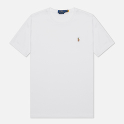 Мужская футболка Polo Ralph Lauren Custom Slim Fit Interlock White