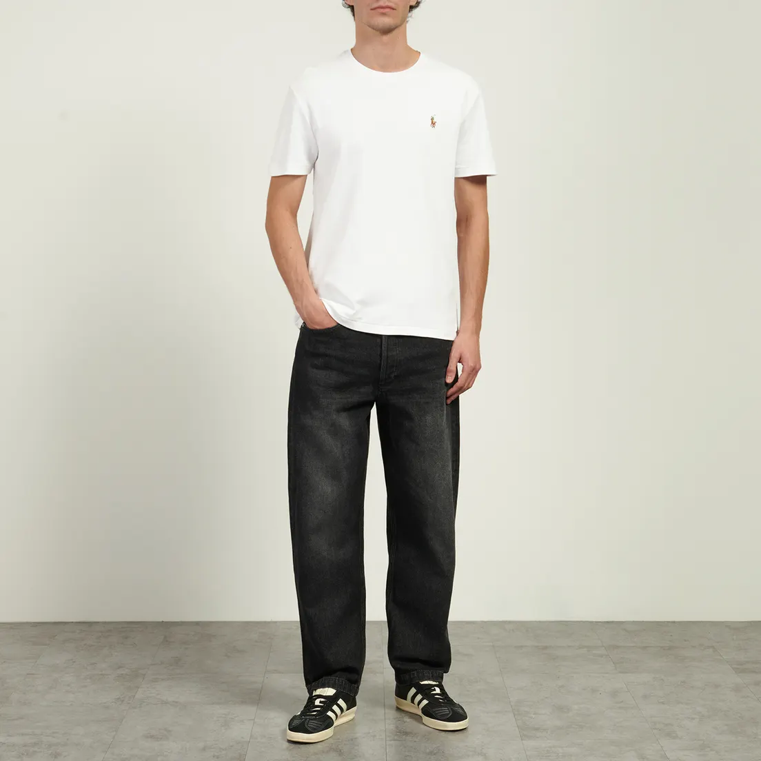 Polo Ralph Lauren Мужская футболка Custom Slim Fit Interlock