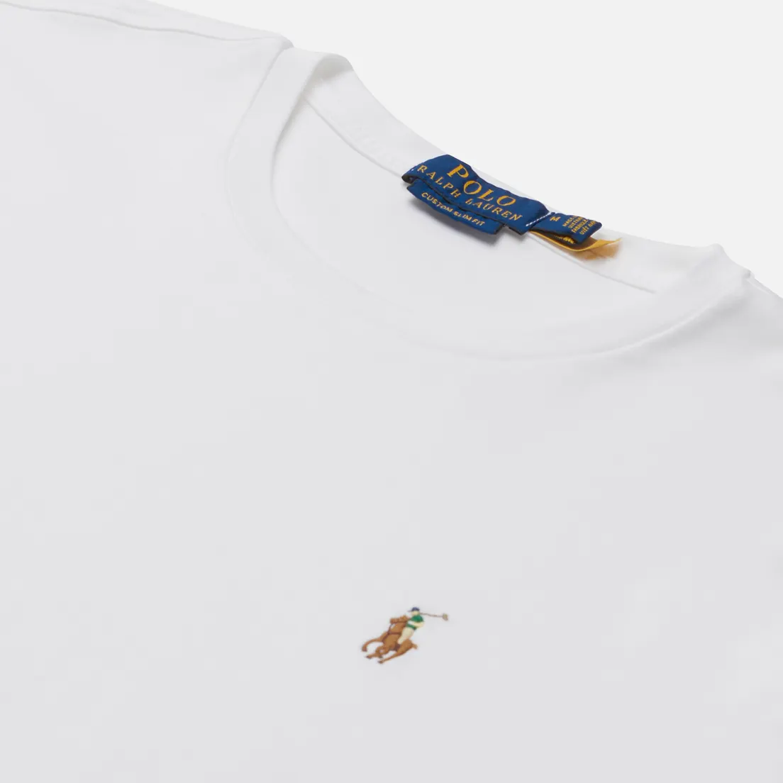Polo Ralph Lauren Мужская футболка Custom Slim Fit Interlock