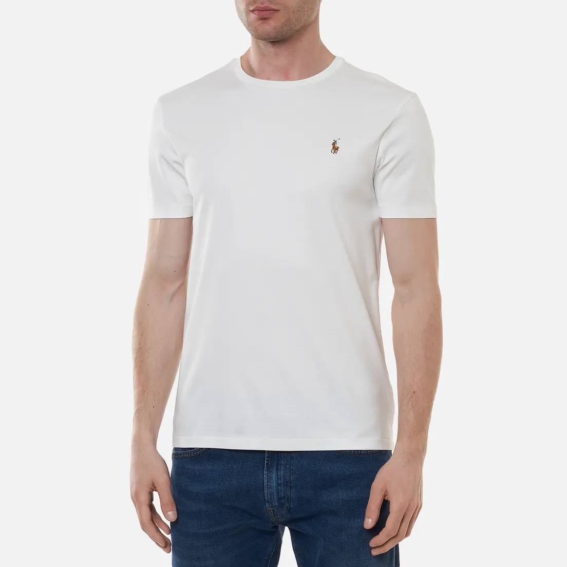 Polo Ralph Lauren Мужская футболка Custom Slim Fit Interlock