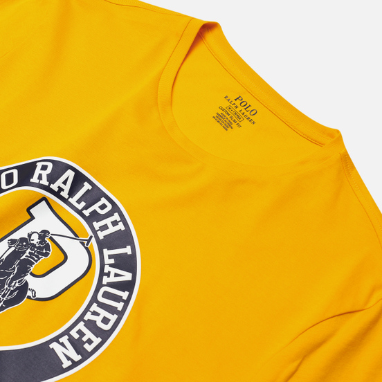 Мужская футболка Polo Ralph Lauren Front Print Big Pony & P Slicker Yellow
