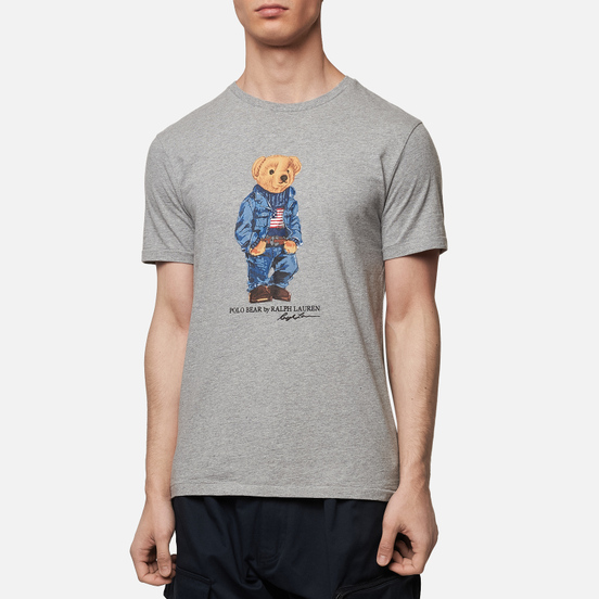Мужская футболка Polo Ralph Lauren Iconic Polo Bear Andover Heather
