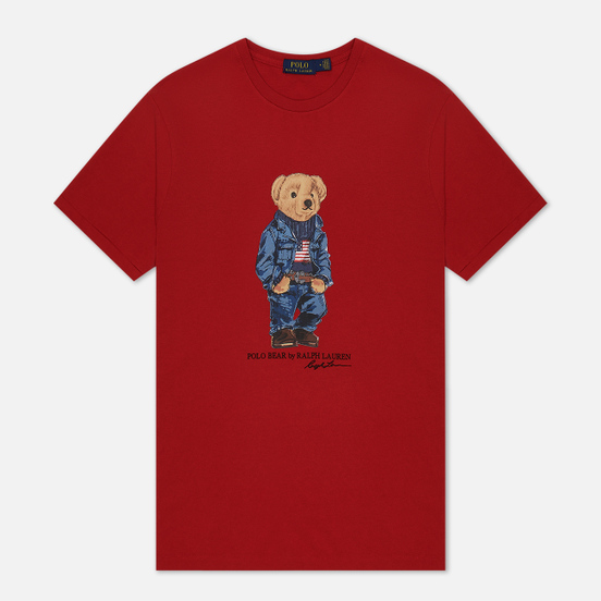 Мужская футболка Polo Ralph Lauren Iconic Polo Bear Red