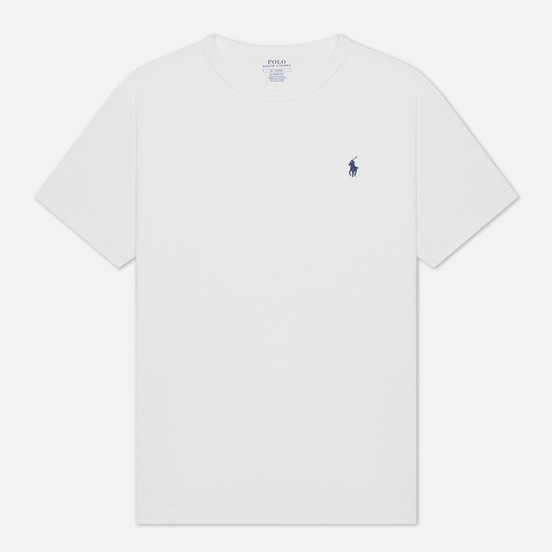 Мужская футболка Polo Ralph Lauren Logo Polo Pony Heavyweight Jersey White/Navy