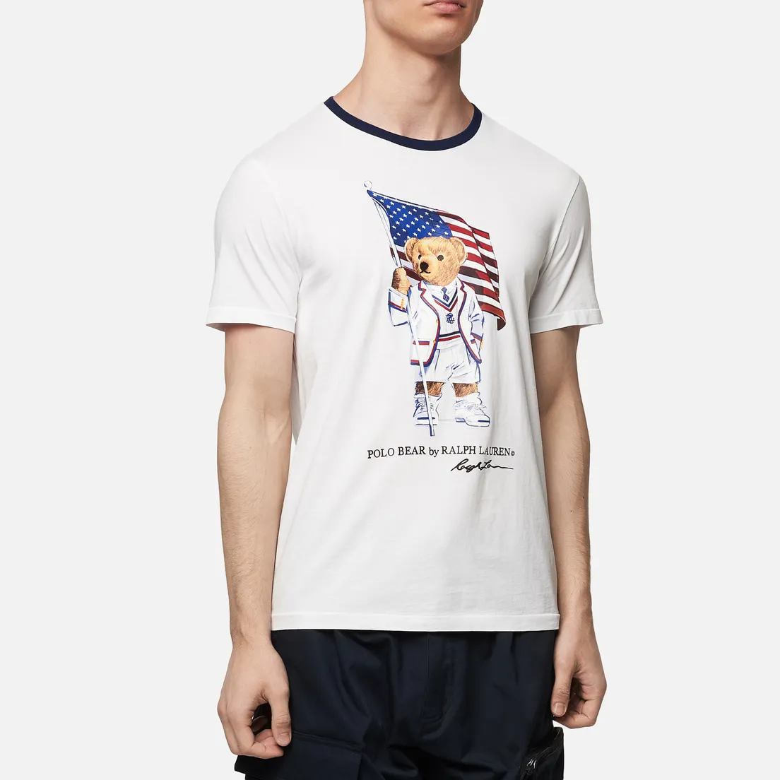 Polo Ralph Lauren Мужская футболка Polo Bear With American Flag