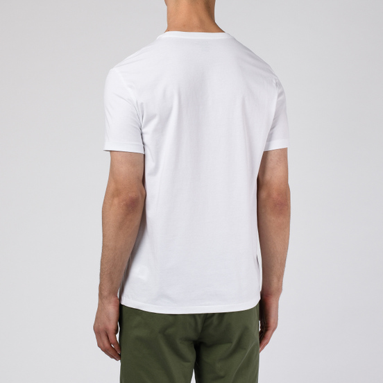 Мужская футболка Polo Ralph Lauren Print Big Pony & P Pocket White