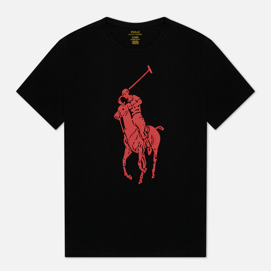 Мужская футболка Polo Ralph Lauren Rubber Print Big Pony Black