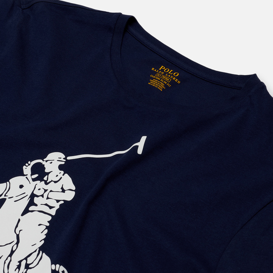 Мужская футболка Polo Ralph Lauren Rubber Print Big Pony Newport Navy