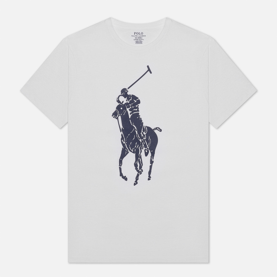 Мужская футболка Polo Ralph Lauren Rubber Print Big Pony White