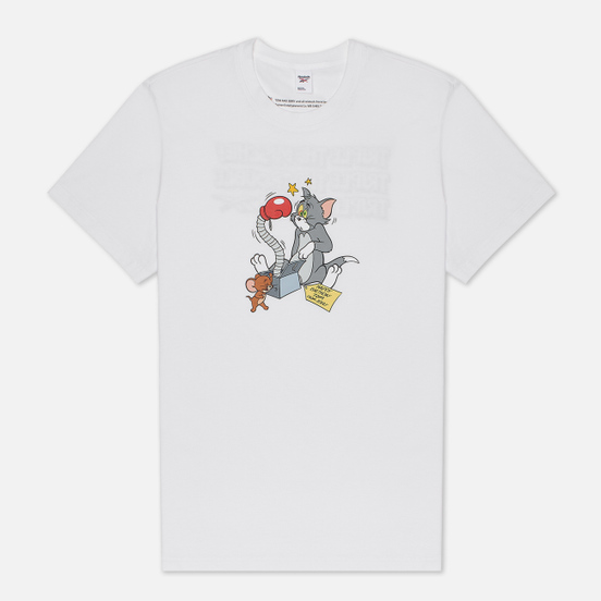 Мужская футболка Reebok x Tom & Jerry Regular Crewneck Big Print White
