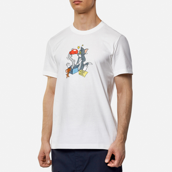 Мужская футболка Reebok x Tom & Jerry Regular Crewneck Big Print White